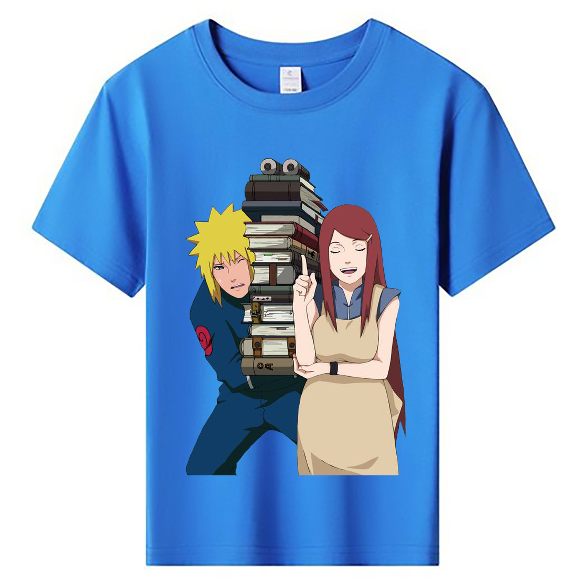 （画像用） NARUTO -ナルト- 波風 ミナト Namikaze Minato 綿100％キッズTシャツ（フロントプリント）